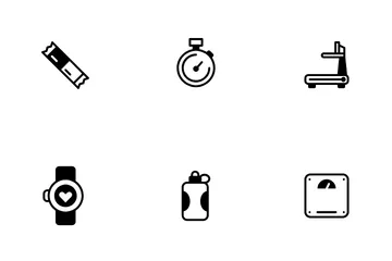 Fitnessstudio Icon Pack