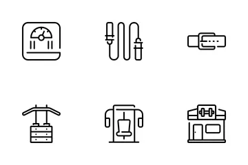 Fitnessstudio Symbolpack