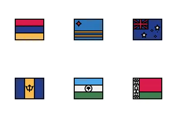 Flags 8 Icon Pack