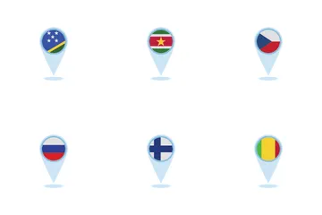 Flags Location Icon Pack