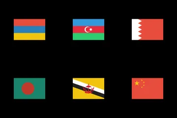 Flags Of Asia Icon Pack