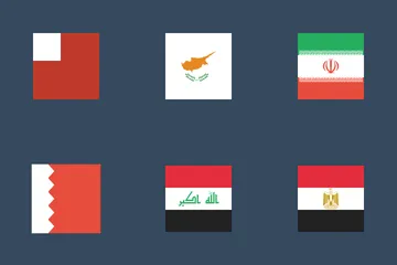 Flags Of Middle East Icon Pack