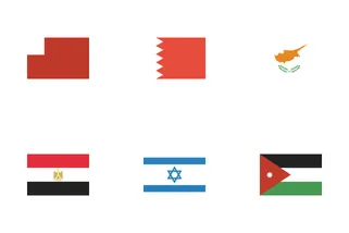 Flags Of Middle East
