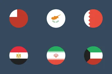 Flags Of Middle East Icon Pack