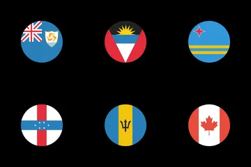 Flags Of North America Icon Pack