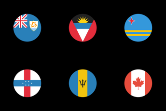 Flags Of North America Icon Pack