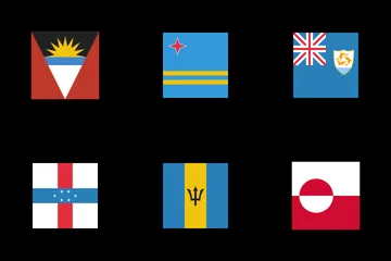 Flags Of North America Icon Pack