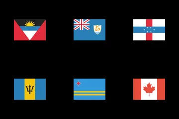 Flags Of North America Icon Pack