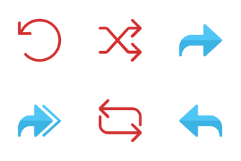 Flat Arrow Icon Pack