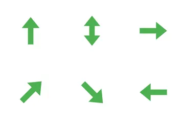 Flat Color Arrows Icon Pack