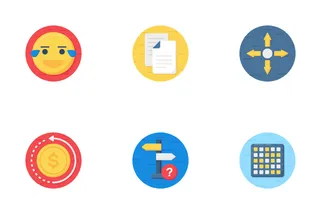 Flat Colorful Icons 5
