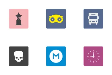 Flat Design For Mobile Apps Icon Pack