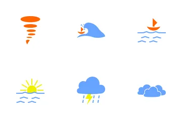 Flat Forecast Weather Icon Pack