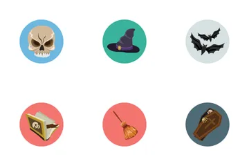 Flat Halloween Icons Icon Pack