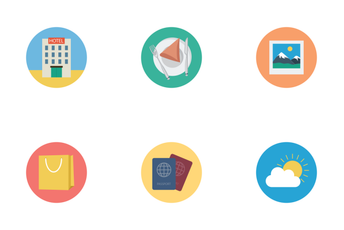 Flat Hotel Icons Icon Pack