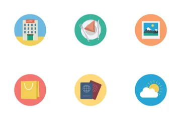 Flat Hotel Icons Icon Pack