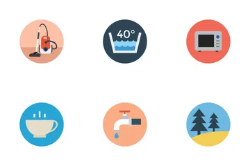 Flat Hotel Icons Icon Pack