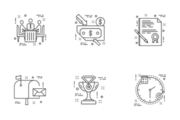 Flat Line Icons Icon Pack