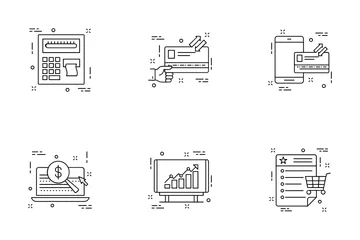 Flat Line Icons Icon Pack