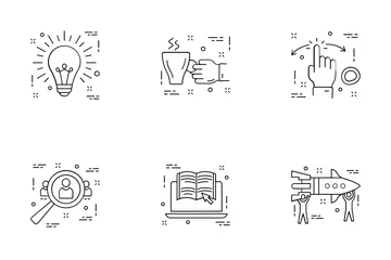 Flat Line Icons Icon Pack