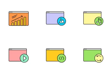 Flat Line- Web Page Icons Icon Pack