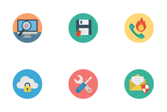 Flat Security Icons Icon Pack