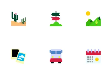 Flat Travel Icon Pack