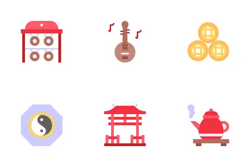 Ano Novo Chinês Pacote de Ícones