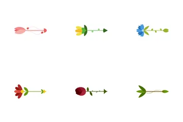 Flecha decorativa Paquete de Iconos
