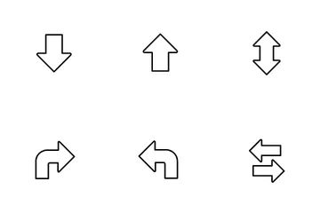 Setas; flechas Pacote de Ícones