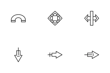 Flèche Ligne P4s1 Pack d'Icônes
