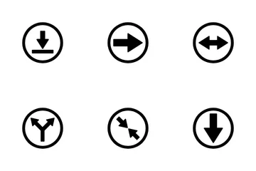 Flèches circulaires Pack d'Icônes