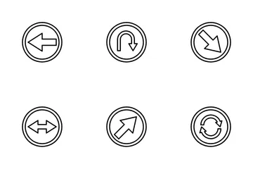 Flèches circulaires Icon Pack