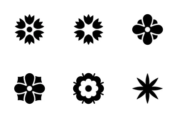 Icônes vectorielles de fleurs Icon Pack