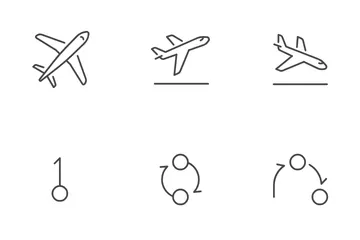 Flight Booking App Icon Pack