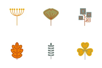 Flora de otoño Paquete de Iconos