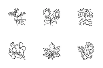 Floral Elements Icon Pack