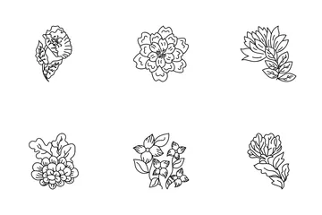 Floral Elements Icon Pack