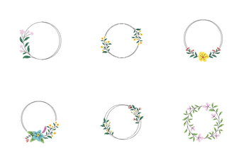 Floral Frame Icon Pack