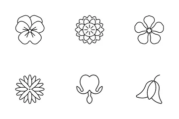 Flores 4 Paquete de Iconos