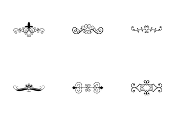 Flourishes And Calligraphic Elements Icon Pack