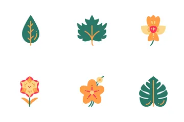 Flower And Leaf Icon Pack