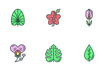 Flower And Leaf Icon Pack