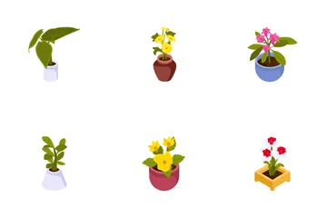 꽃과 식물 아이콘 팩