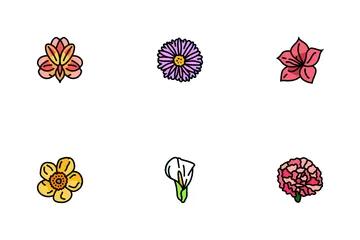 꽃 봄 꽃의 꽃 아이콘 팩