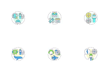 Flugverkehrsmanagement Symbolpack