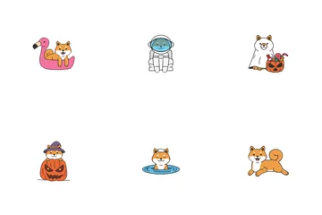 Shiba Inu fofo Icon Pack