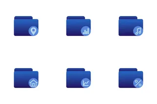 Folder UI Blue