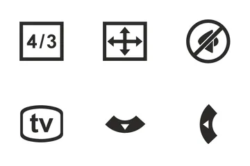 Fonctions du téléviseur Icon Pack