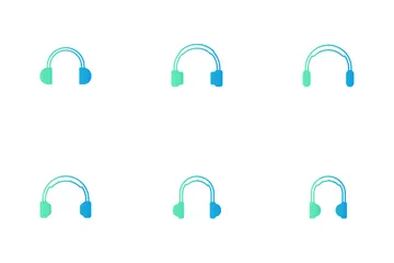 Fone de ouvido Pacote de Ícones